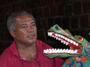 Zé Lopes with Cobra xibana - Photo by Elisabeth den Otter