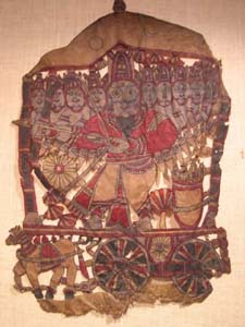Shadowpuppet from Karnataka (Ravana) - From the collection of the Sangeet Natak Akademi, New Delhi - Photo: Elisabeth den Otter, 2003 © 